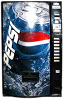 Soft drink, Pop, Soda and Cold Beverage Vending Machine Cleveland Ohio
